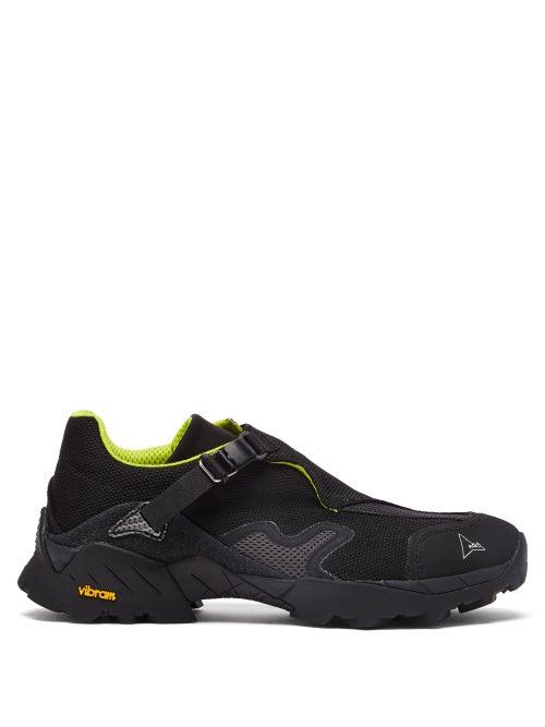 Matchesfashion.com Roa - Minaar Buckled Mesh Trainers - Mens - Black