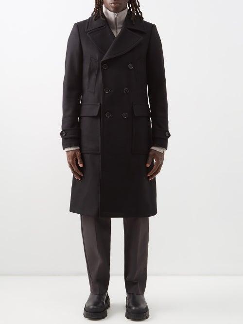 Belstaff - Milford Melton Wool-blend Overcoat - Mens - Black