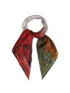 Mary Mccartney Horse And Floral-print Silk Scarf