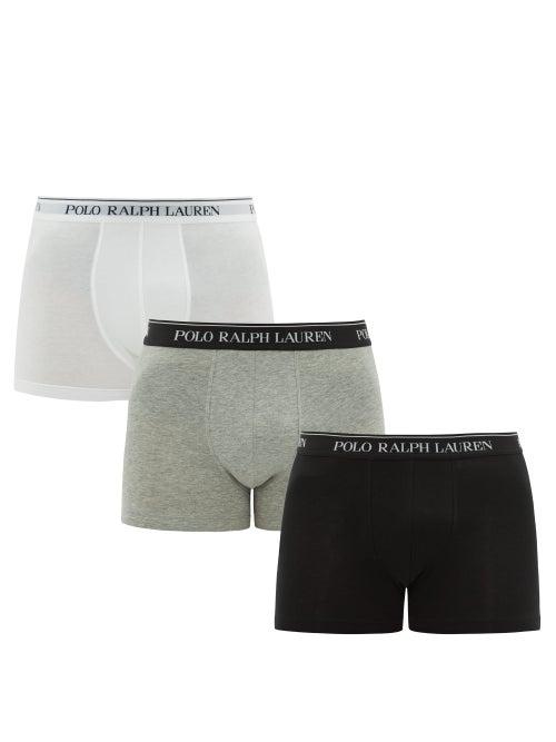 Matchesfashion.com Polo Ralph Lauren - Pack Of Three Logo Jacquard Boxer Briefs - Mens - Multi