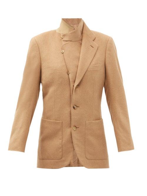 Matchesfashion.com Umit Benan B+ - Single-breasted Camel-hair Jacket - Womens - Beige