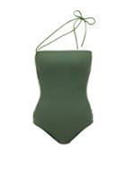 Matchesfashion.com Jacquemus - Alassio One Shoulder Swimsuit - Womens - Green