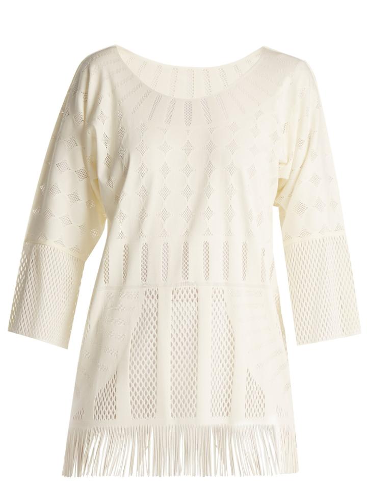 Pleats Please Issey Miyake Technical-knit Tunic Top