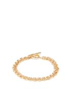 Mens Jewellery All Blues - Dna T-bar 18kt Gold-plated Bracelet - Mens - Gold