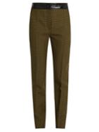 Courrèges Hound's-tooth Slim-leg Wool Trousers