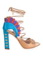 Paula Cademartori Lotus Lace-up Sandals