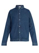 Matchesfashion.com Raey - Peter Pan Collar Denim Jacket - Mens - Indigo