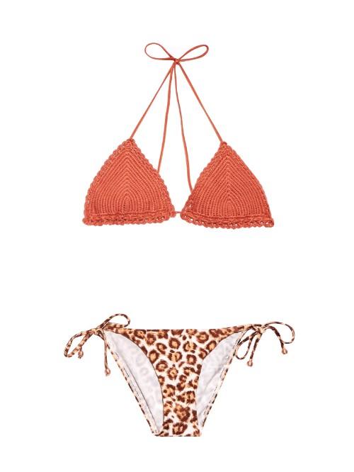 Zimmermann Alchemy Crochet And Printed Bikini