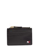 Matchesfashion.com Maison Kitsun - Leather Zipped Cardholder - Mens - Black