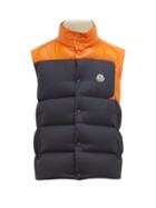 Matchesfashion.com Moncler - Cadenet Contrast Quilted Down Gilet - Mens - Navy