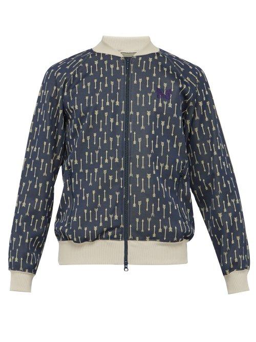 Matchesfashion.com Needles - Arrow Jacquard Track Jacket - Mens - Navy