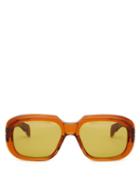 Jacques Marie Mage - Kobo Square Acetate Sunglasses - Mens - Brown