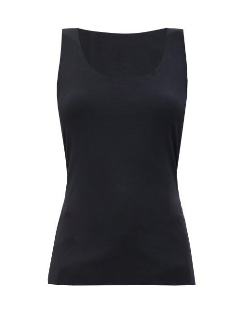 Matchesfashion.com Wolford - Aurora Biodegradable Modal-blend Tank Top - Womens - Black
