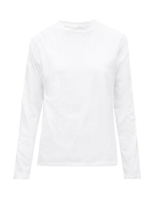 Matchesfashion.com The Row - Ciles Long-sleeve Jersey T-shirt - Womens - White