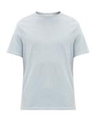 Matchesfashion.com Officine Gnrale - Striped Cotton T-shirt - Mens - Blue White