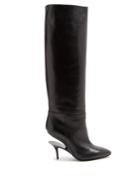 Maison Margiela Suspended-heel Leather Knee-high Boots