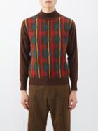 Sasquatchfabrix. - Rasta Abstract-intarsia Knitted Sweater - Mens - Brown