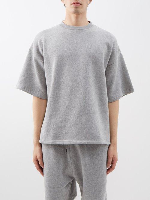 Raey - Organic Cotton Jersey Sweatshirt Tee - Mens - Grey Multi