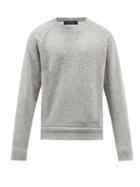 Ermenegildo Zegna - Crew-neck Wool-blend Sweatshirt - Mens - Grey