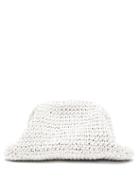 Matchesfashion.com Bottega Veneta - The Pouch Crochet-leather Clutch Bag - Womens - White