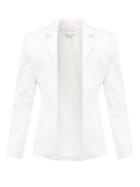 Matchesfashion.com Ludovic De Saint Sernin - Cutaway Front Satin Faille Suit Jacket - Mens - White