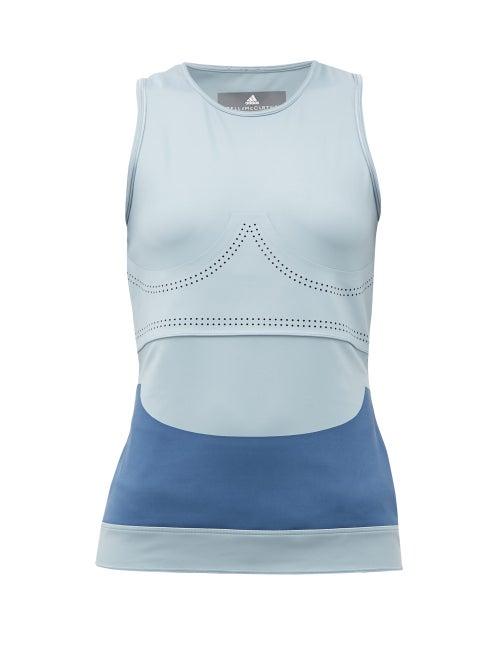 Matchesfashion.com Adidas By Stella Mccartney - Fitsense+ Tank Top - Womens - Light Blue
