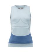 Matchesfashion.com Adidas By Stella Mccartney - Fitsense+ Tank Top - Womens - Light Blue