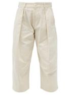 Matchesfashion.com Toogood - The Tinker Cropped Cotton Trousers - Womens - Cream