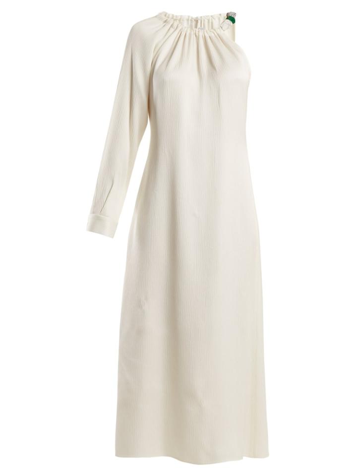 Gabriela Hearst Simpson One-shoulder Silk Dress