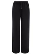 Johnstons Of Elgin - Drawstring-waist Cashmere Wide-leg Trousers - Womens - Black