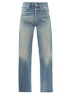 Matchesfashion.com Chimala - Cropped-cuff Straight-leg Denim Jeans - Womens - Light Denim