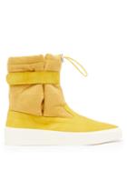 Matchesfashion.com Fear Of God - Ski Lounge Canvas And Suede Boots - Mens - Yellow