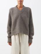 Lauren Manoogian - Pima Cotton-blend Sweater - Womens - Light Grey