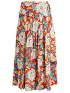 Diane Von Furstenberg Boswell Floral-print Silk Wrap Skirt