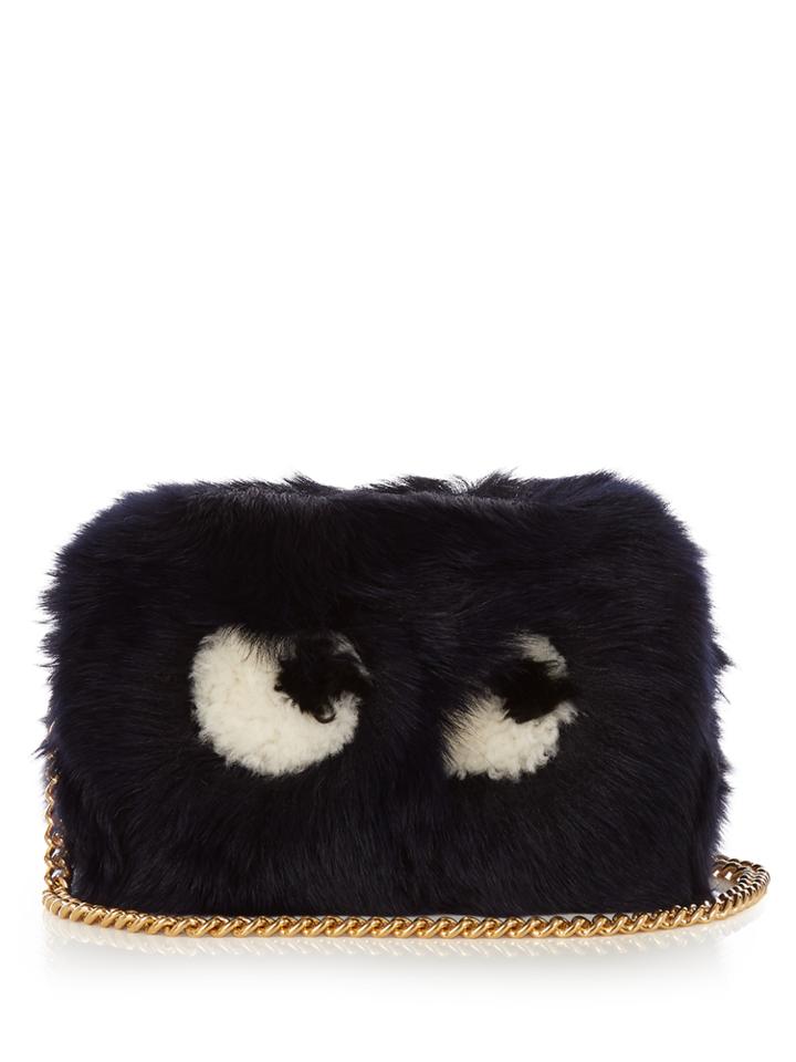 Anya Hindmarch Eyes Shearling Cross-body Bag