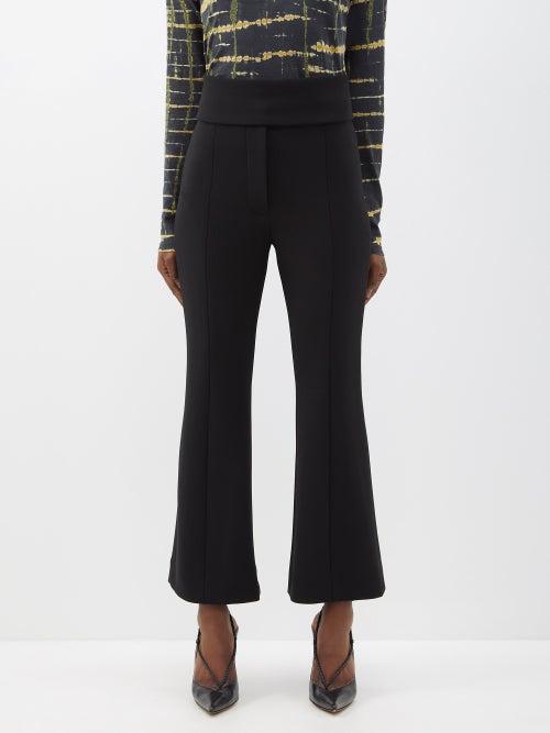 Proenza Schouler - Re-edition 2016 Wool-blend Flared Trousers - Womens - Black