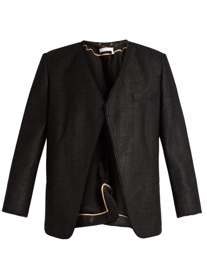 Chloé Open-front Silk Jacket