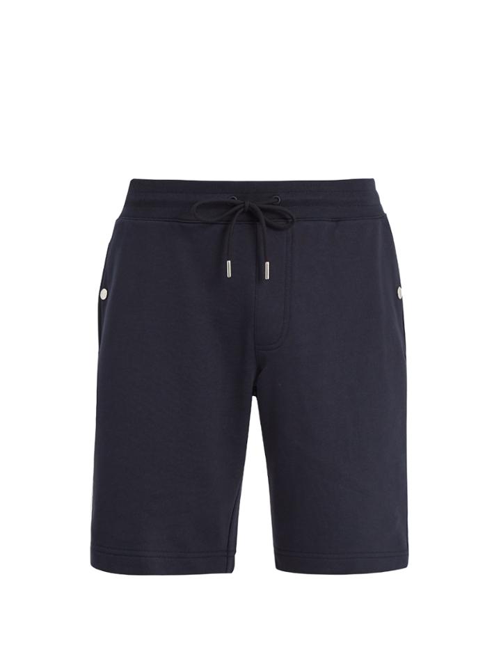 Moncler Side-stripe Cotton-jersey Shorts