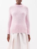 Cecilie Bahnsen - Indira Mohair-blend Sweater - Womens - Light Pink