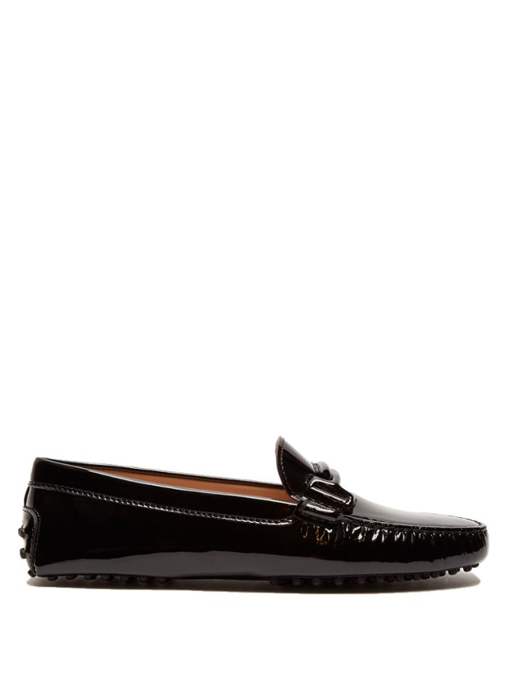 Tod's Gommini T-bar Patent-leather Loafers