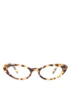Matchesfashion.com Miu Miu - Tortoiseshell Effect Cat Eye Glasses - Womens - Tortoiseshell