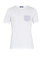 Frescobol Carioca Ondas-print Pocket Cotton T-shirt