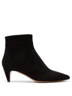 Matchesfashion.com Isabel Marant - Derst Suede Ankle Boots - Womens - Black