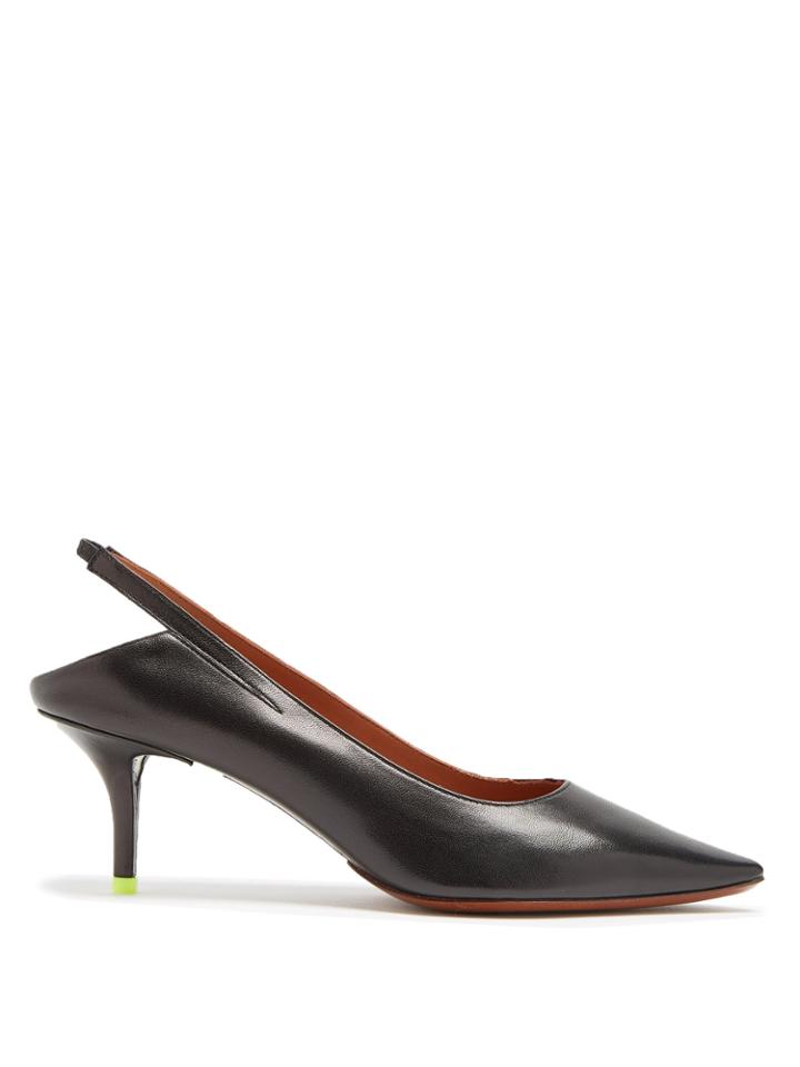 Vetements Babouche Slingback Leather Pumps