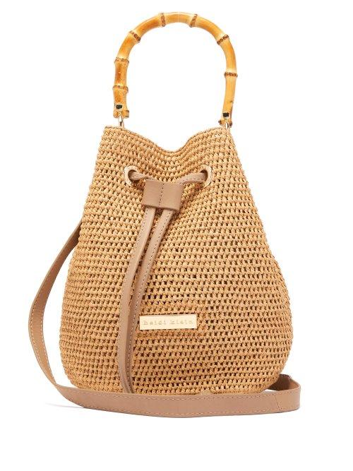 Matchesfashion.com Heidi Klein - Savannah Bay Bamboo Mini Bucket Bag - Womens - Beige