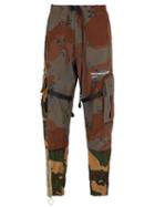 Matchesfashion.com Off-white - Reconstructed Camouflage Cotton Cargo Trousers - Mens - Khaki