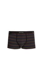 Matchesfashion.com Paul Smith - Striped Stretch Cotton Jersey Boxer Shorts - Mens - Black