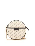 Matchesfashion.com Stella Mccartney - Mini Round Monogram Canvas Cross Body Bag - Womens - Beige Multi