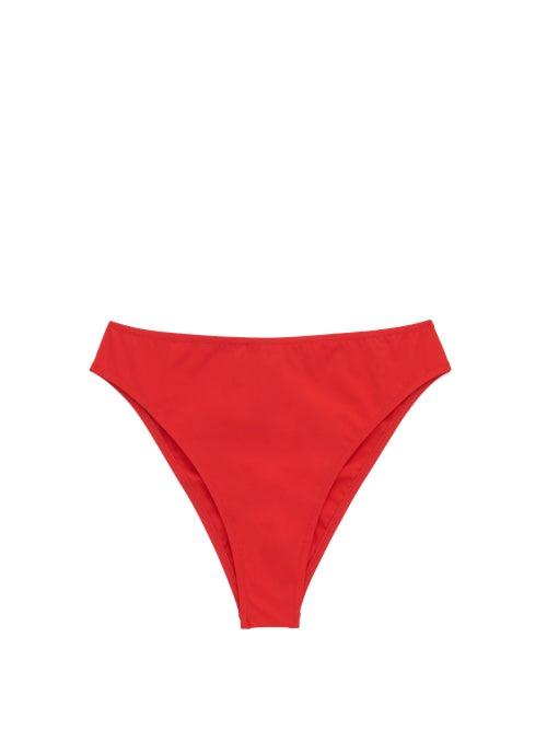 Matchesfashion.com Fisch - Public High-rise Bikini Briefs - Womens - Red
