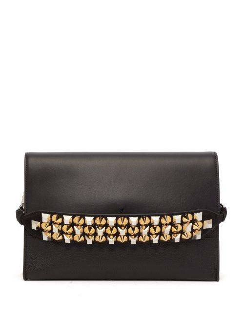 Matchesfashion.com Christian Louboutin - Loubiblues Leather Cross Body Bag - Womens - Black Multi
